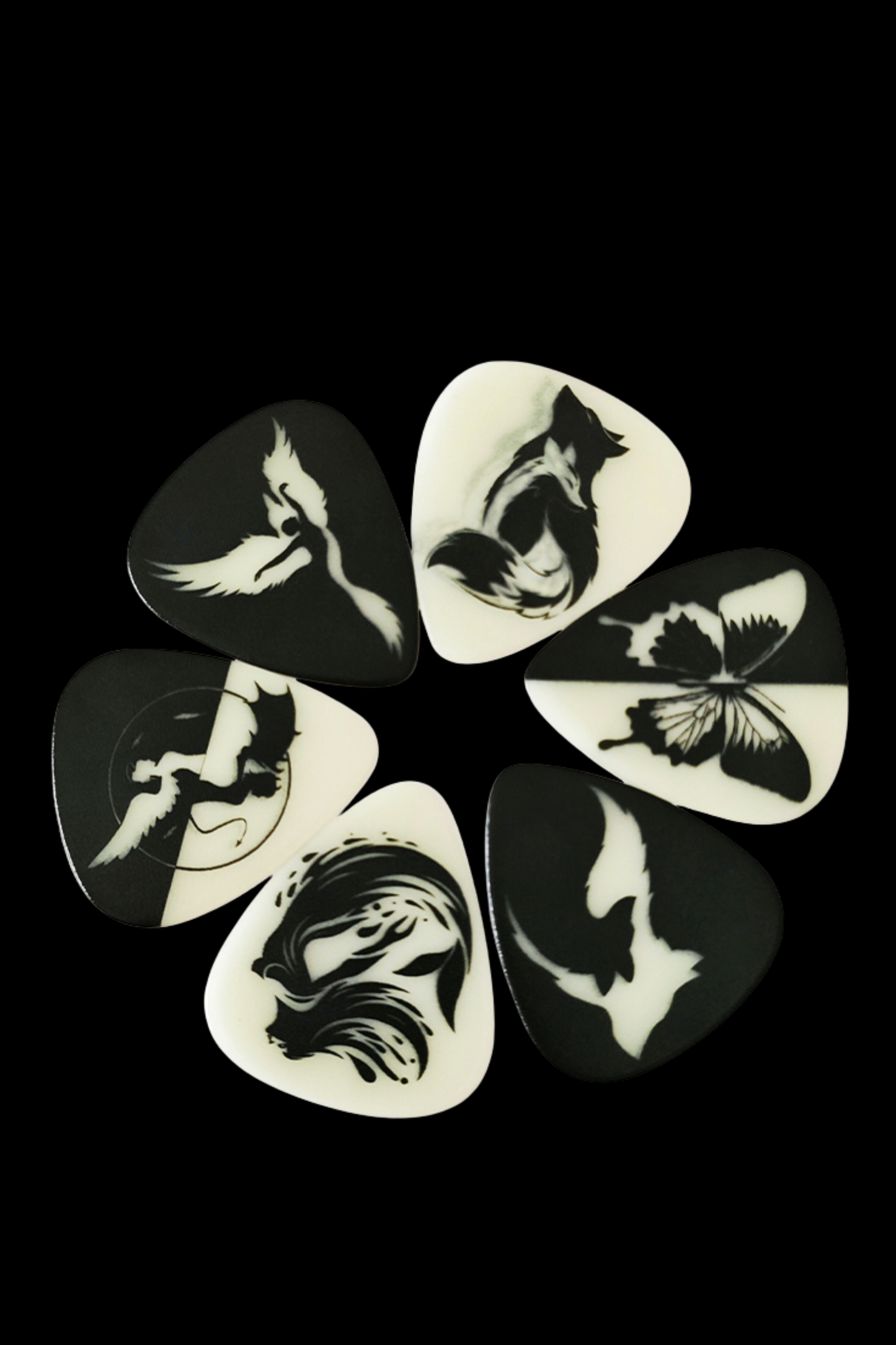 ROOH Celluloid Guitar Picks - (Glow in the Dark)
