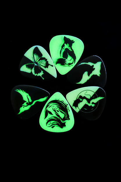 ROOH Celluloid Guitar Picks - (Glow in the Dark)